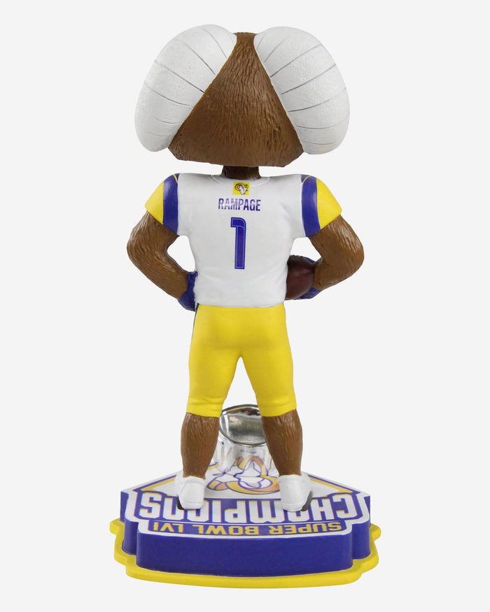 Rampage Los Angeles Rams Super Bowl LVI Champions Mascot Bobblehead FOCO - FOCO.com