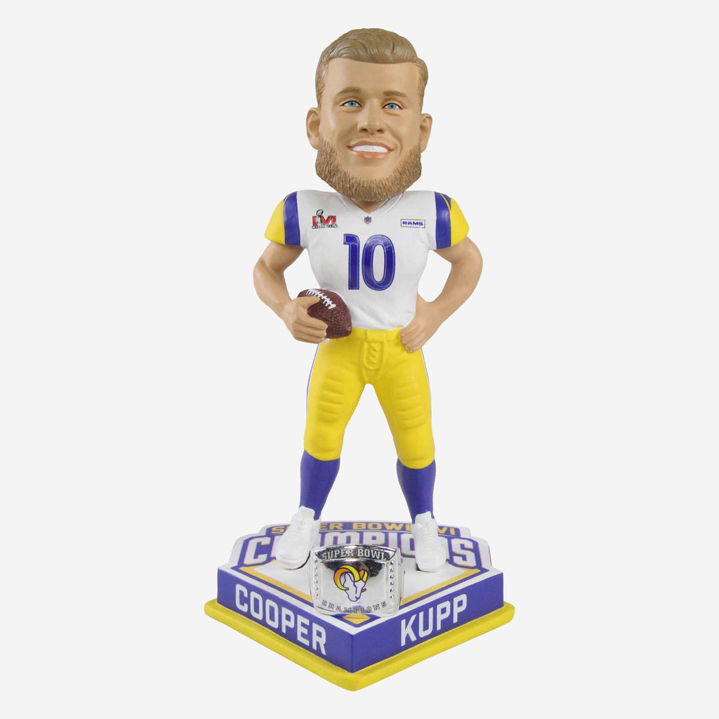 Cooper Kupp Los Angeles Rams Super Bowl LVI Champions Bobblehead FOCO - FOCO.com