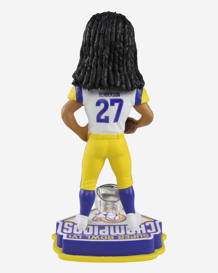 Darrell Henderson Los Angeles Rams Super Bowl LVI Champions Bobblehead FOCO - FOCO.com