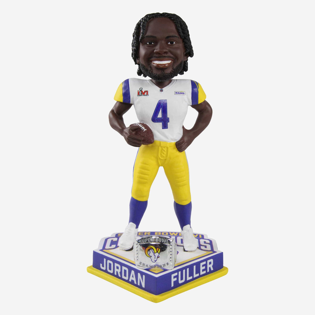 Jordan Fuller Los Angeles Rams Super Bowl LVI Champions Bobblehead FOCO - FOCO.com