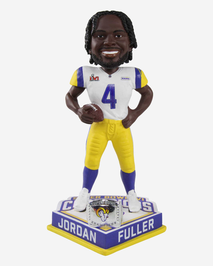 Jordan Fuller Los Angeles Rams Super Bowl LVI Champions Bobblehead FOCO - FOCO.com