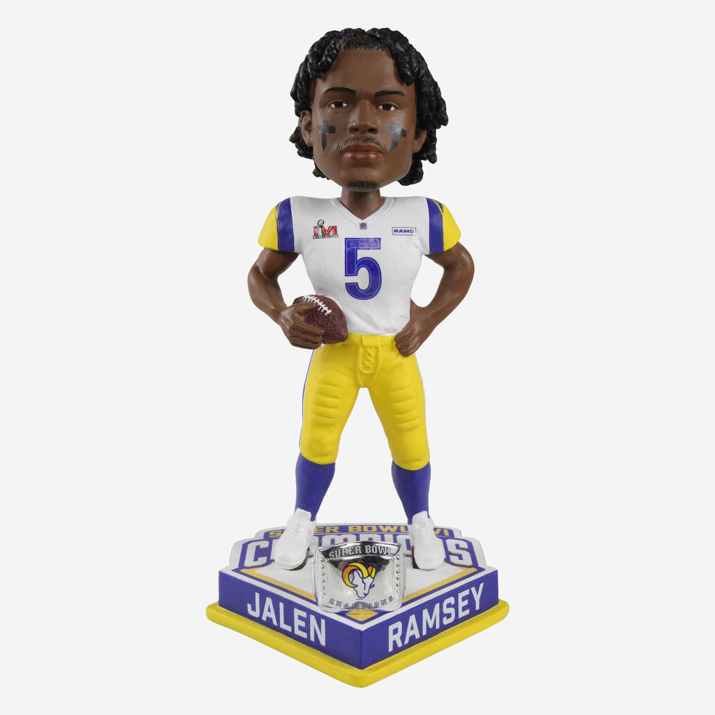 Jalen Ramsey Los Angeles Rams Super Bowl LVI Champions Bobblehead FOCO - FOCO.com