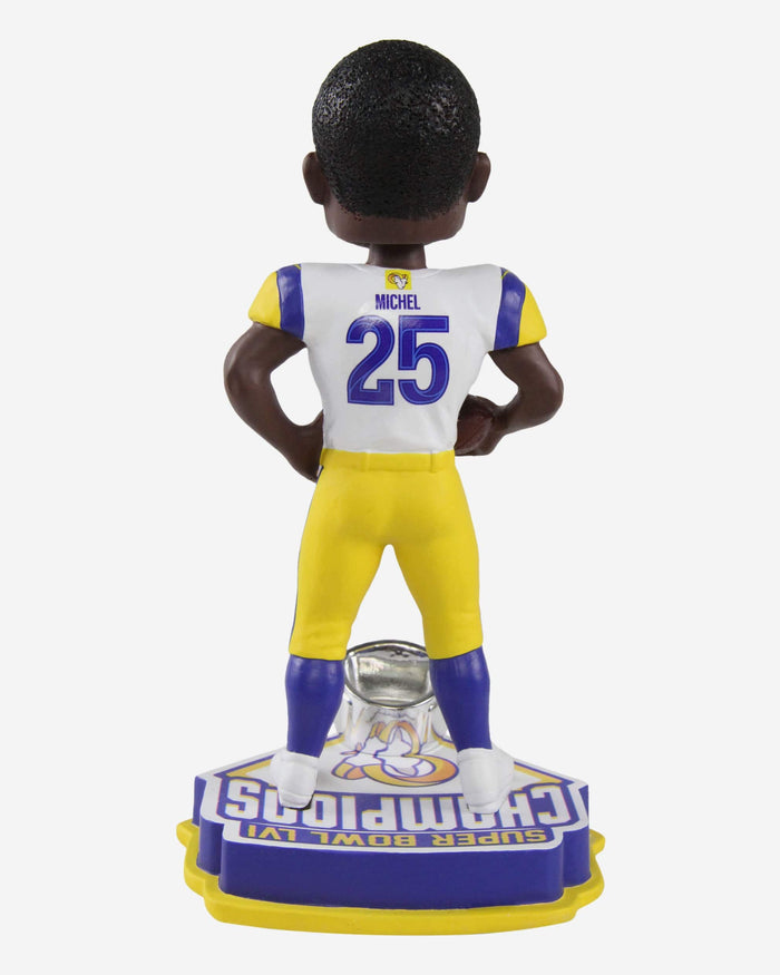 Sony Michel Los Angeles Rams Super Bowl LVI Champions Bobblehead FOCO - FOCO.com