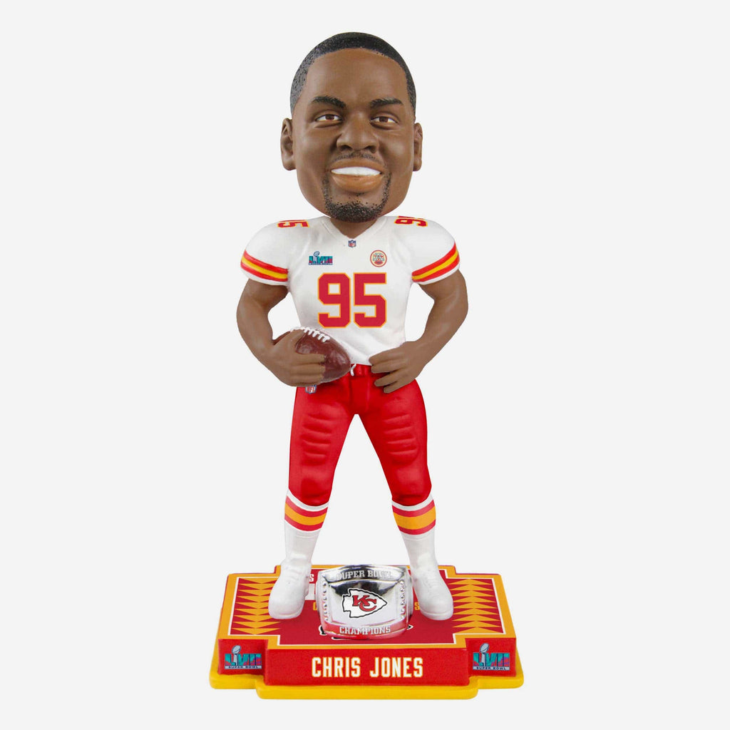 Chris Jones Kansas City Chiefs Super Bowl LVII Champions Bobblehead FOCO - FOCO.com