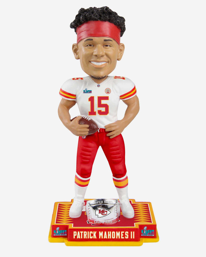 Patrick Mahomes Kansas City Chiefs Super Bowl LVII Champions Bobblehead FOCO - FOCO.com