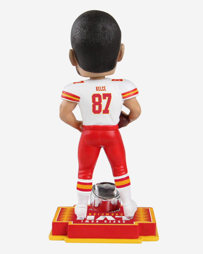 Travis Kelce Kansas City Chiefs Super Bowl LVII Champions Bobblehead FOCO - FOCO.com