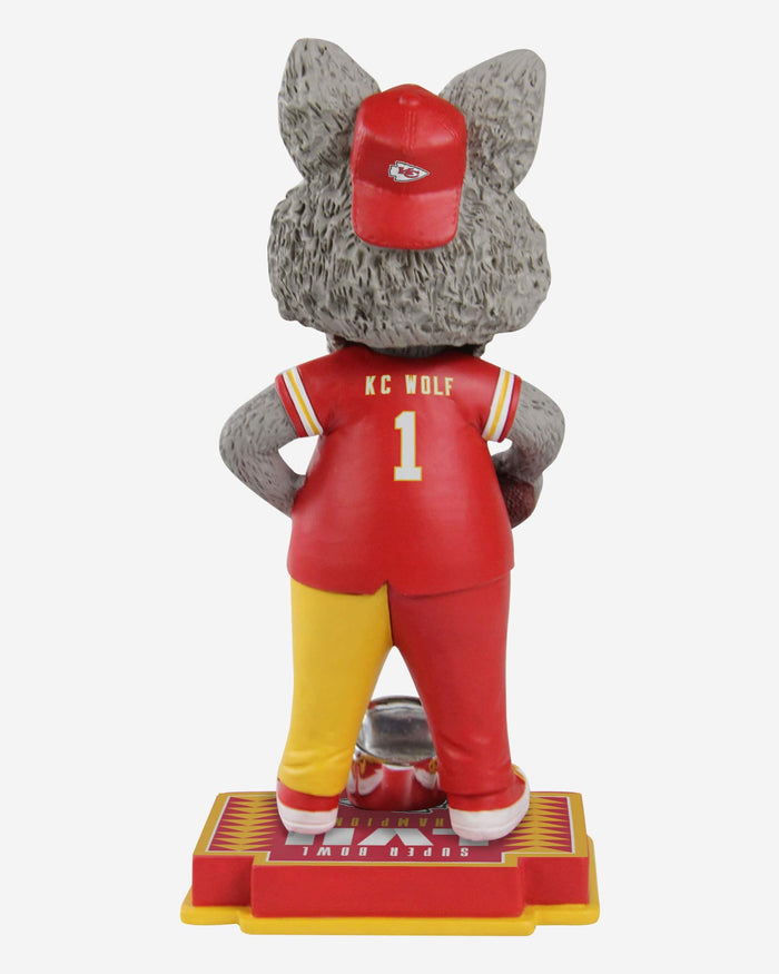 KC Wolf Kansas City Chiefs Super Bowl LVII Champions Mascot Bobblehead FOCO - FOCO.com