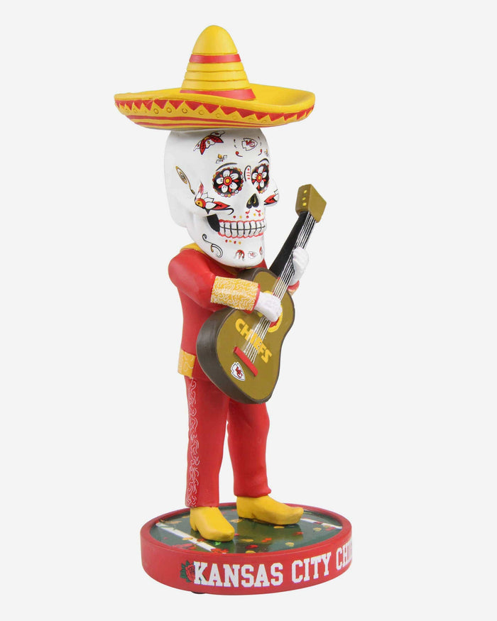 Kansas City Chiefs Day Of The Dead Guitar Bobblehead FOCO - FOCO.com