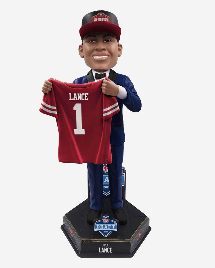 Trey Lance San Francisco 49ers 2021 Draft Pick Bobblehead FOCO - FOCO.com