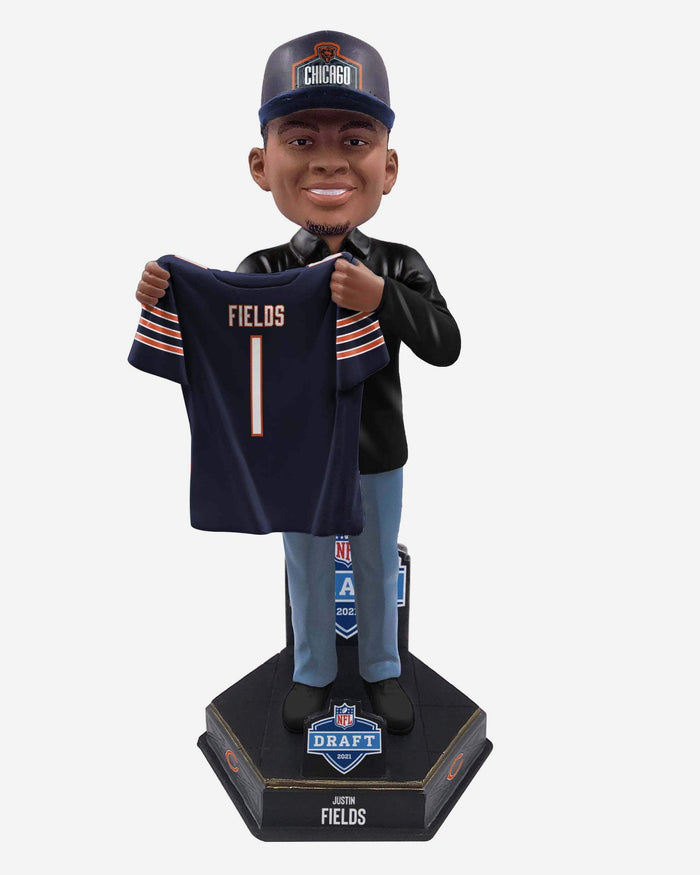 Justin Fields Chicago Bears 2021 Draft Pick Bobblehead FOCO - FOCO.com