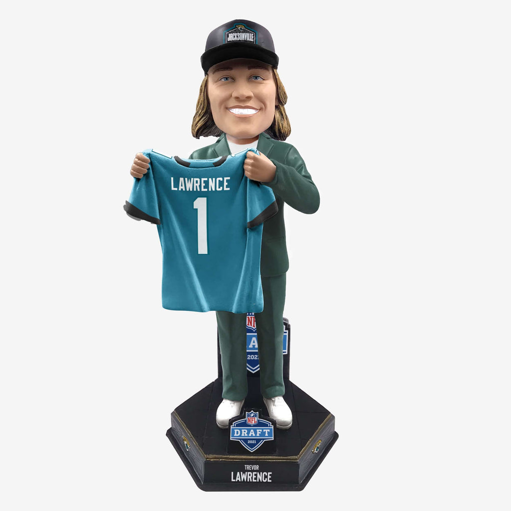 Trevor Lawrence Jacksonville Jaguars 2021 Draft Pick Bobblehead FOCO - FOCO.com