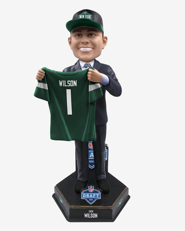 Zach Wilson New York Jets 2021 Draft Pick Bobblehead FOCO - FOCO.com