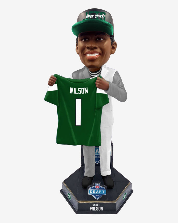 Garrett Wilson New York Jets 2022 Draft Pick Bobblehead FOCO - FOCO.com