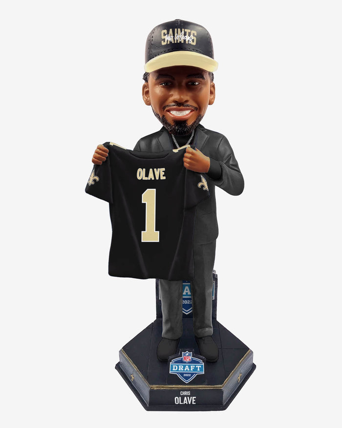 Chris Olave New Orleans Saints 2022 Draft Pick Bobblehead FOCO - FOCO.com