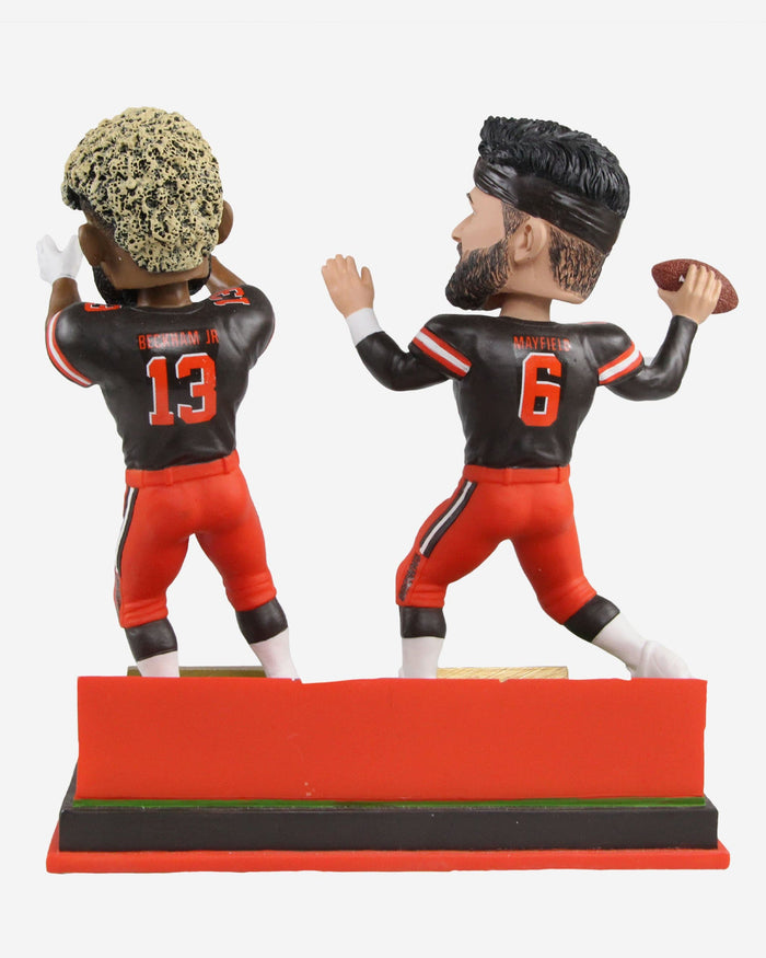 Baker Mayfield & Odell Beckham Jr Cleveland Browns Dual Passing Bobblehead FOCO - FOCO.com