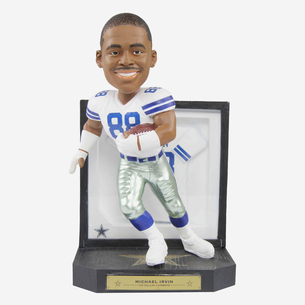 Michael Irvin Dallas Cowboys Framed Showcase Bobblehead FOCO - FOCO.com