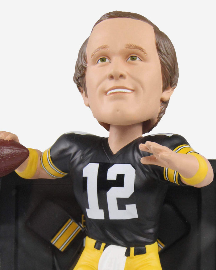 Terry Bradshaw Pittsburgh Steelers Framed Showcase Bobblehead FOCO - FOCO.com