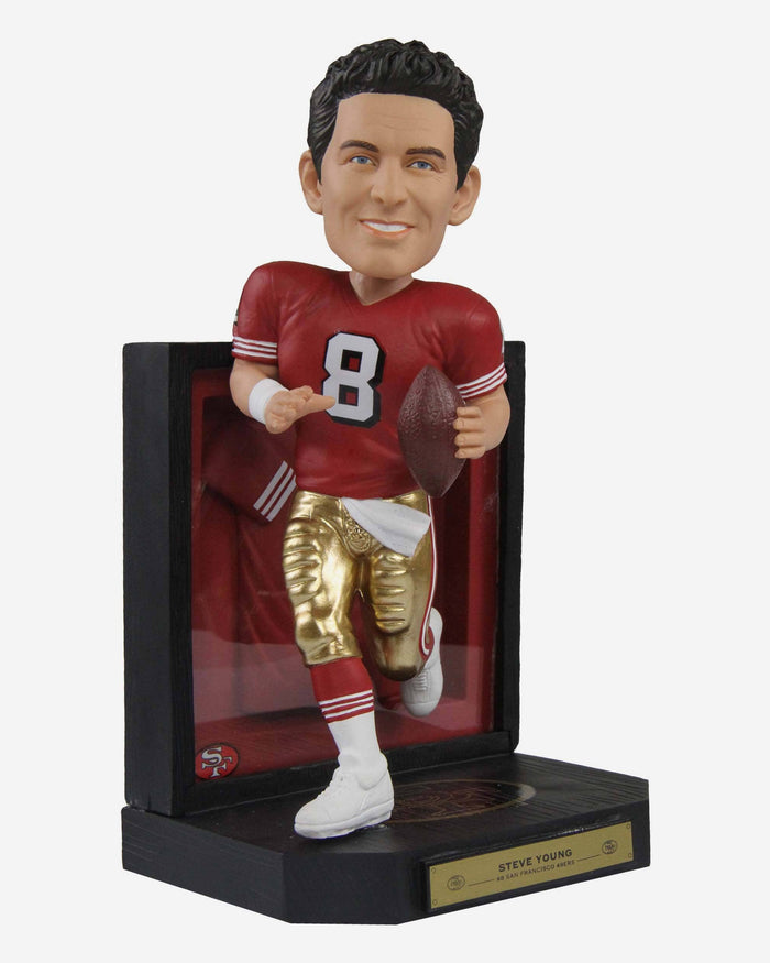 Steve Young San Francisco 49ers Framed Showcase Bobblehead FOCO - FOCO.com