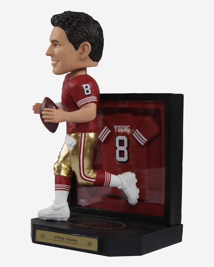 Steve Young San Francisco 49ers Framed Showcase Bobblehead FOCO - FOCO.com