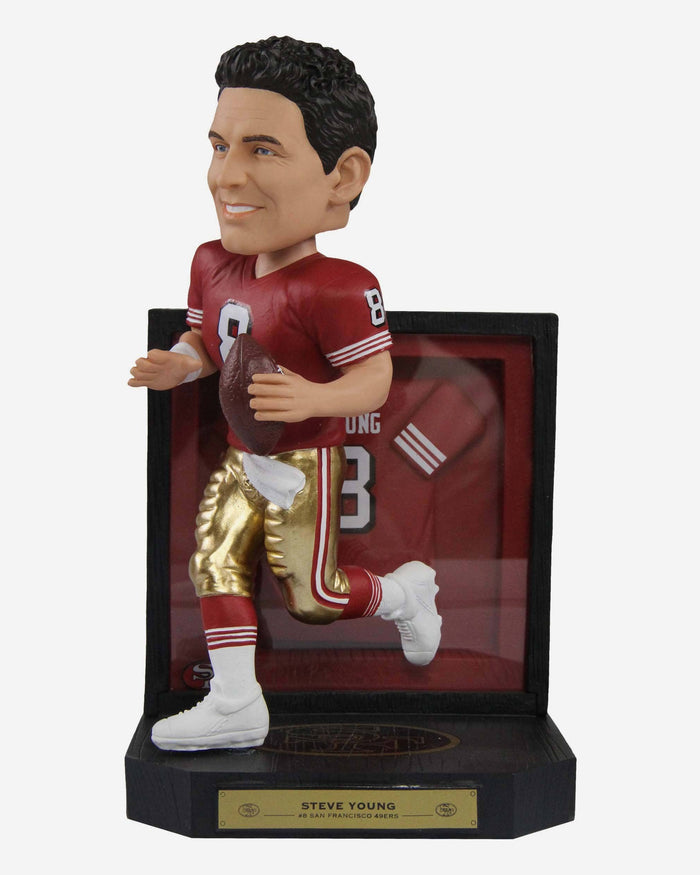 Steve Young San Francisco 49ers Framed Showcase Bobblehead FOCO - FOCO.com