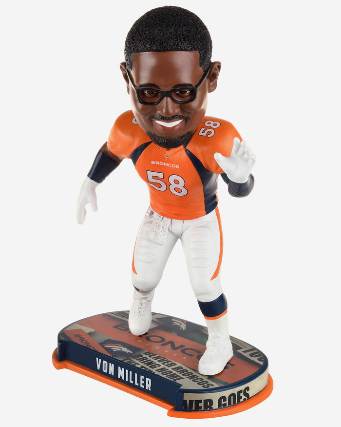 Von Miller Denver Broncos Headline Bobblehead FOCO - FOCO.com