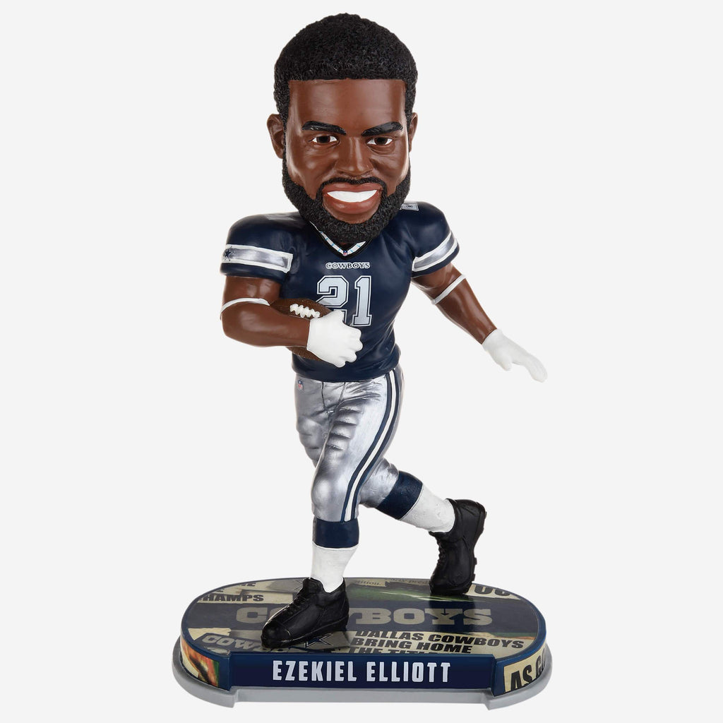 Ezekiel Elliott Dallas Cowboys Headline Bobblehead FOCO - FOCO.com