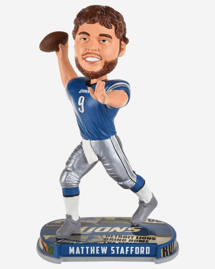 Matthew Stafford Detroit Lions Headline Bobblehead FOCO - FOCO.com