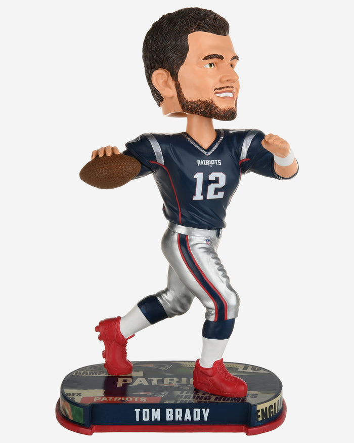 Tom Brady New England Patriots Headline Bobblehead FOCO - FOCO.com