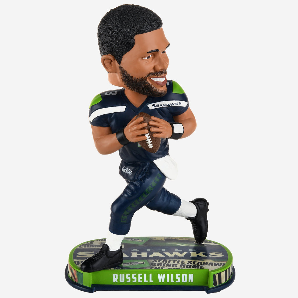 Russell Wilson Seattle Seahawks Headline Bobblehead FOCO - FOCO.com