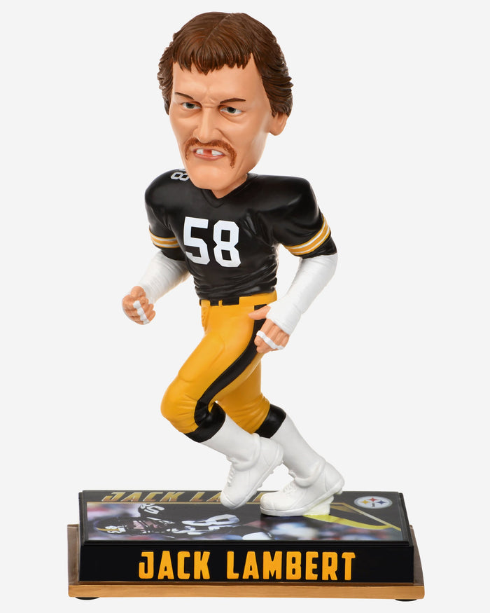 Jack Lambert Pittsburgh Steelers Retired Bobblehead FOCO - FOCO.com