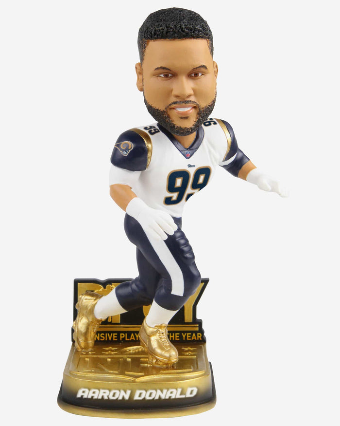 Aaron Donald Los Angeles Rams 2018 Defensive PoY Bobblehead FOCO - FOCO.com