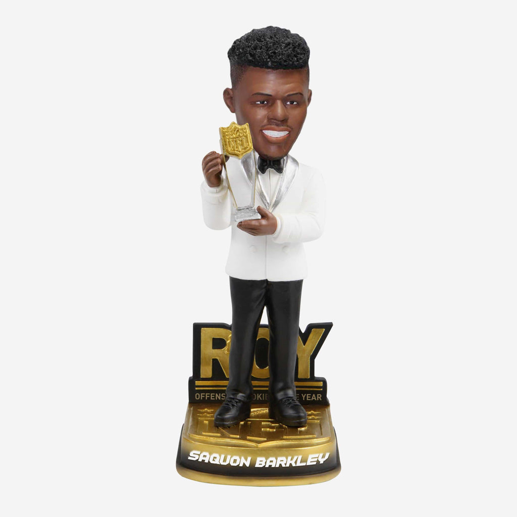 Saquon Barkley New York Giants 2018 Offensive Rookie Of The Year Bobblehead FOCO - FOCO.com