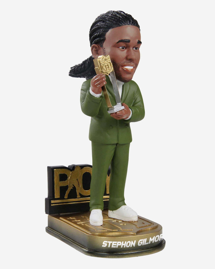 Stephon Gilmore New England Patriots 2019 Defensive Player Of The Year Bobblehead FOCO - FOCO.com