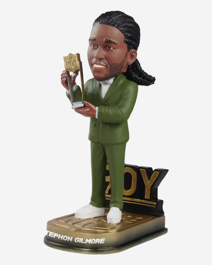 Stephon Gilmore New England Patriots 2019 Defensive Player Of The Year Bobblehead FOCO - FOCO.com