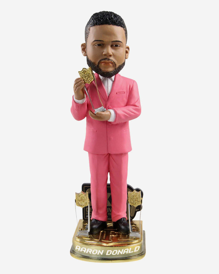 Aaron Donald Los Angeles Rams 3x Defensive Player of the Year Bobblehead FOCO - FOCO.com