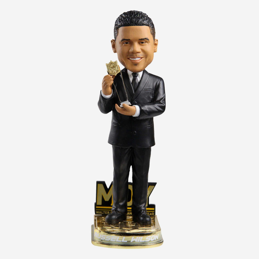 Russell Wilson Seattle Seahawks Man Of The Year Bobblehead FOCO - FOCO.com