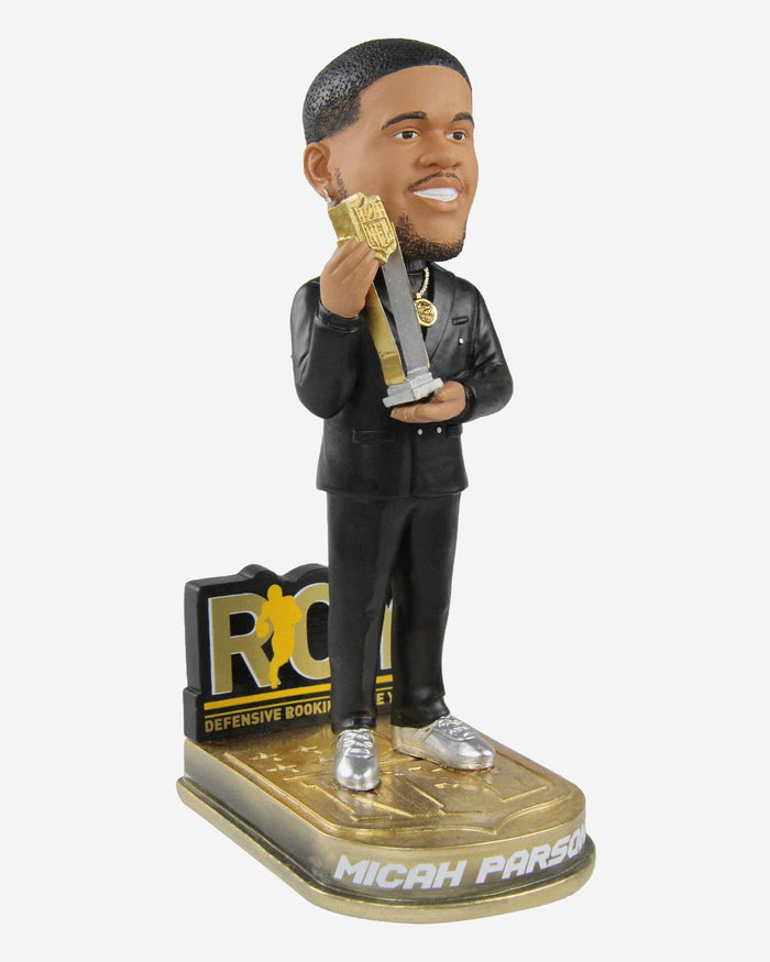 Micah Parsons Dallas Cowboys 2021 Defensive Rookie Of The Year Bobblehead FOCO - FOCO.com