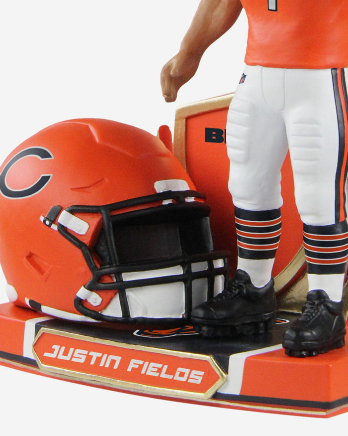 Justin Fields Chicago Bears 2022 Alternate Helmet Bobblehead FOCO - FOCO.com