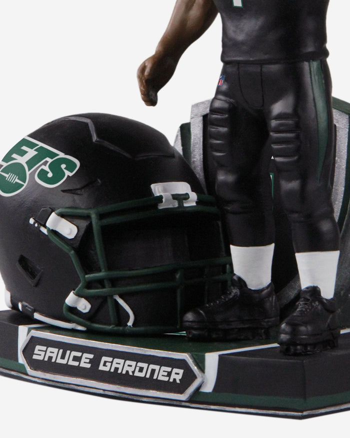 Sauce Gardner New York Jets 2022 Alternate Helmet Bobblehead FOCO - FOCO.com