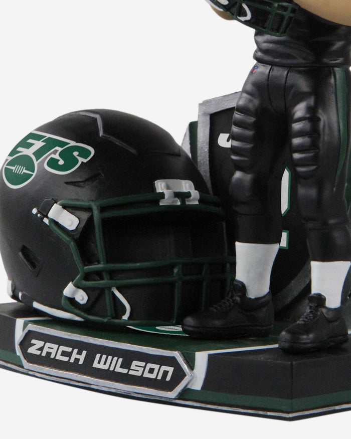 Zach Wilson New York Jets 2022 Alternate Helmet Bobblehead FOCO - FOCO.com