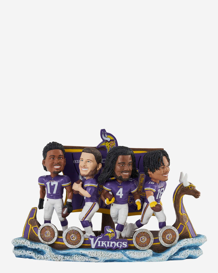 Minnesota Vikings Biggest Comeback In NFL History Mini Bobblehead Scene FOCO - FOCO.com