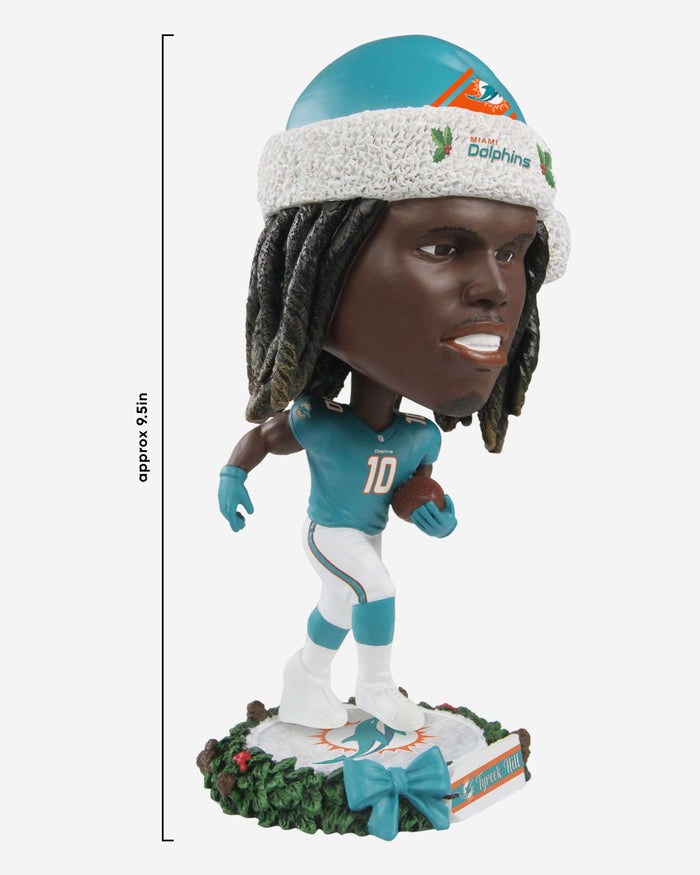 Tyreek Hill Miami Dolphins Holiday Wreath Bighead Bobblehead FOCO - FOCO.com