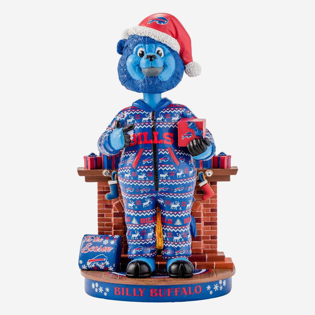 Billy Buffalo Bills Holiday Mascot Bobblehead FOCO - FOCO.com