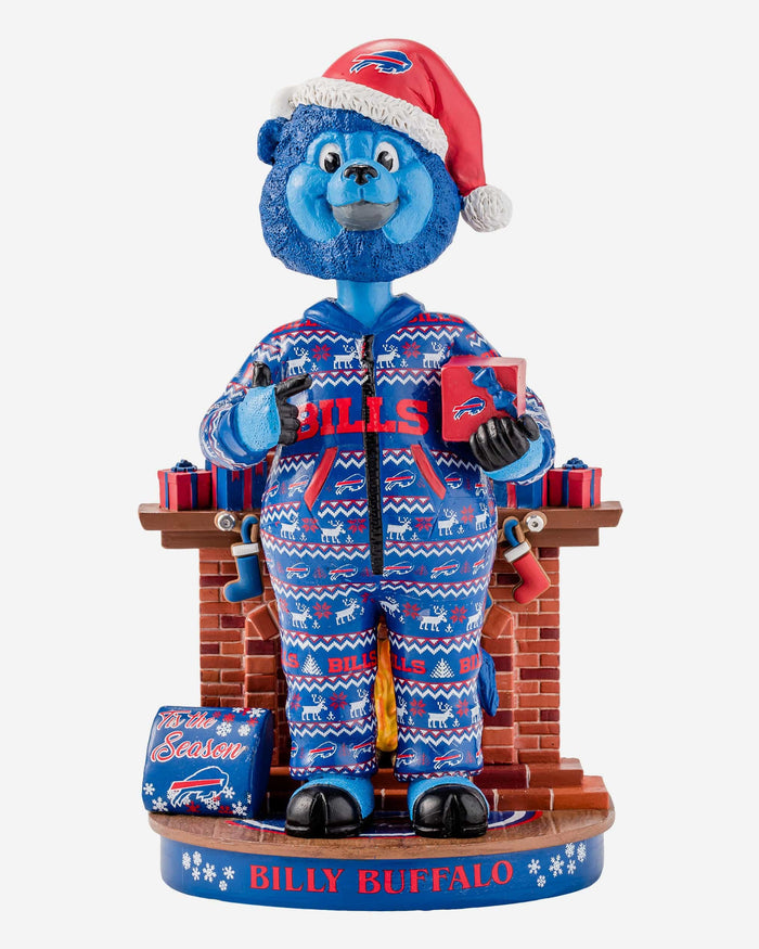 Billy Buffalo Bills Holiday Mascot Bobblehead FOCO - FOCO.com