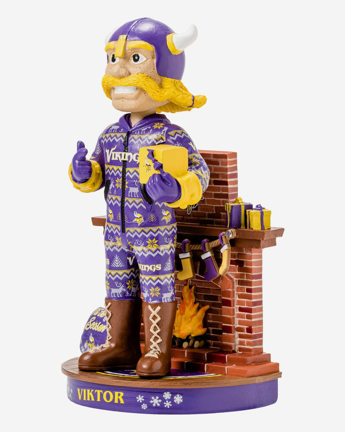 Viktor The Viking Minnesota Vikings Holiday Mascot Bobblehead FOCO - FOCO.com