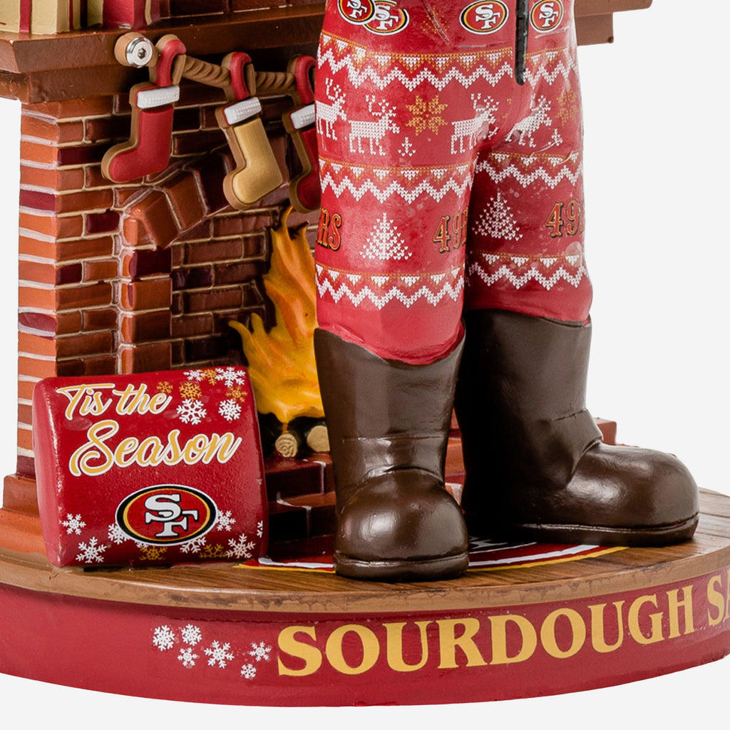 Sourdough San Francisco 49ers Holiday Mascot Bobblehead FOCO