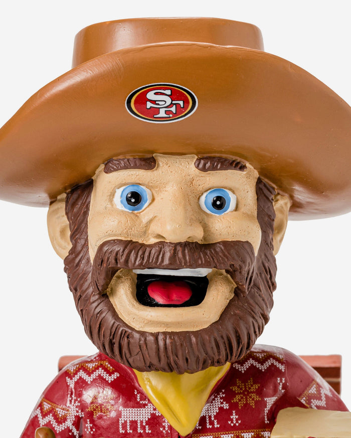 Sourdough San Francisco 49ers Holiday Mascot Bobblehead FOCO - FOCO.com