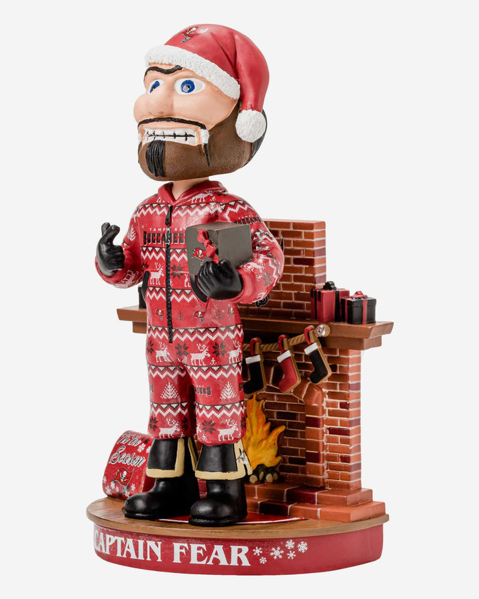 Captain Fear Tampa Bay Buccaneers Holiday Mascot Bobblehead FOCO - FOCO.com