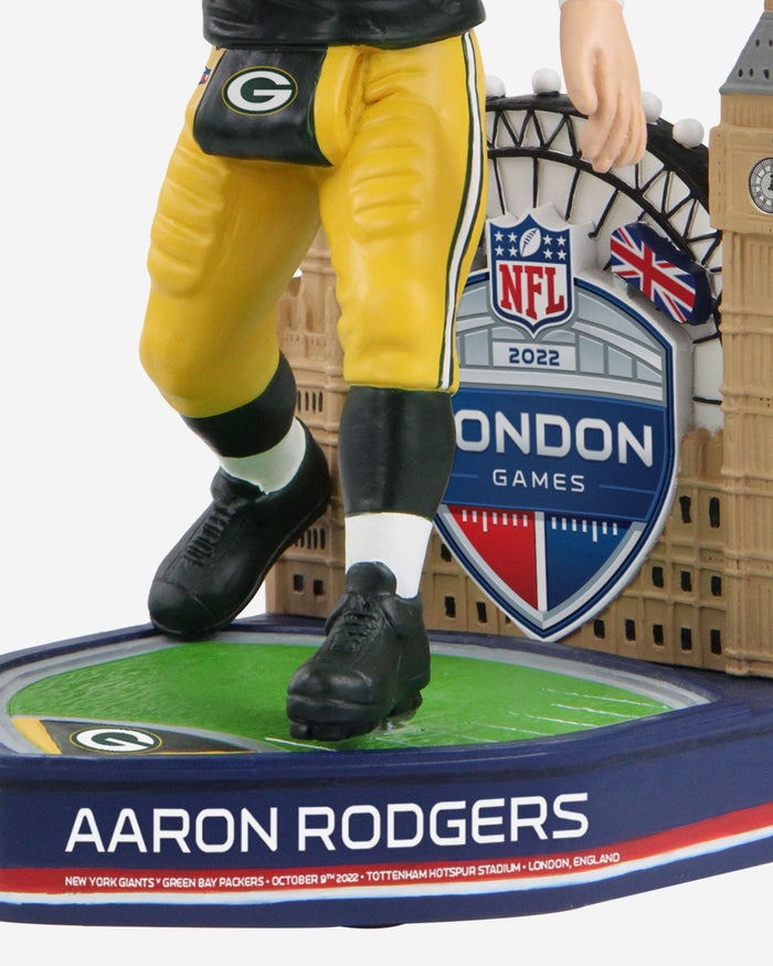 Aaron Rodgers Green Bay Packers 2022 International Game Bobblehead FOCO - FOCO.com