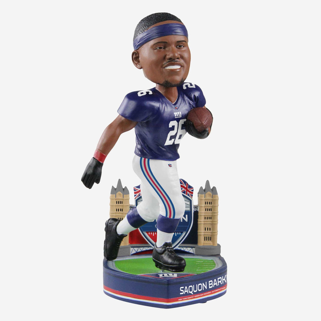 Saquon Barkley New York Giants 2022 International Game Bobblehead FOCO - FOCO.com